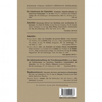 Die Kraftübertragung durch Zahnräder: Betriebsverhältnisse, Abmessungen und Bauformen der Zahnräder in Vorgelegen und Umlaufgetrieben