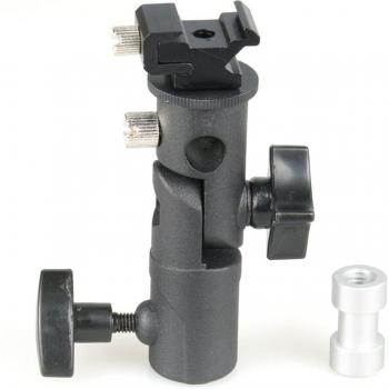 Soporte de Paraguas para Flash con Tornillo de 1/4 a 3/8