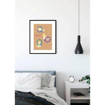 Komar Bild »ABC Tierwelt Q«, Buchstaben, (1 St.), Wandbild zur Dekoration