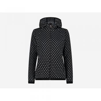 CMP Damen Strickjacke mit Kapuze grau 34H2866
