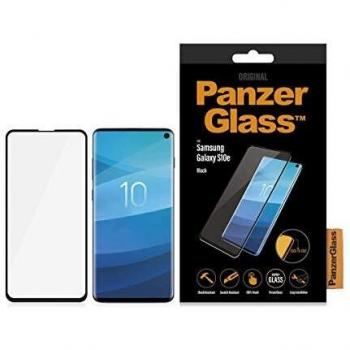 Verre trempé panzerglass protection d'écran galaxy s10e noir 1 pièce