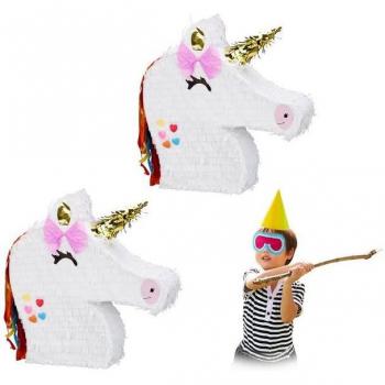 Papel Unicornio Piñata Infantil 41,5x39,5x9 cm