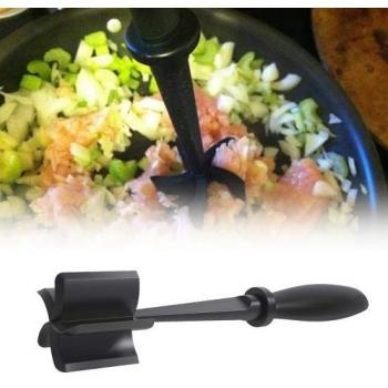 Herramienta multifuncional negra para ensaladas