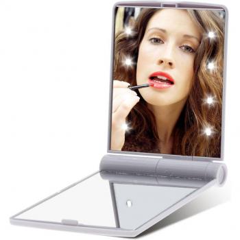 Square HD Makeup Mirror with 8 LEDs
