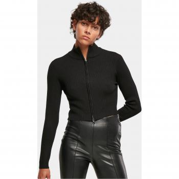 Cardigan Zippato Urban Classics GT in Maglia a Coste Femminile