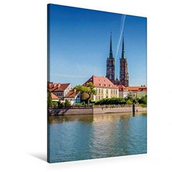 CALVENDO 60 x 90 cm: Breslau Dom in Hochformat – Textile Druckkunst