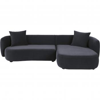 Canapé d'angle moderne gris anthracite