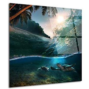Tableau Plexiglas Paysages Marins 100x100 cm