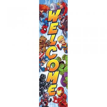 Eureka Marvel Heroes Back to School Door Banner 12'' x 45''