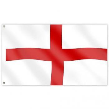 Durable Polyester St George’s Cross Flag – 142 cm × 87 cm (5′×3′)