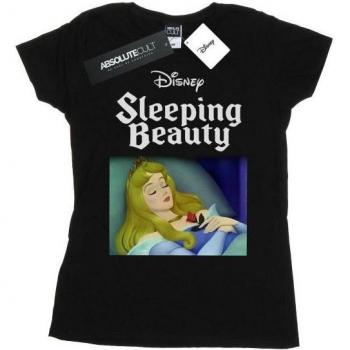 Tee negro XXL “La Bella Durmiente” Aurora para mujeres y señoras
