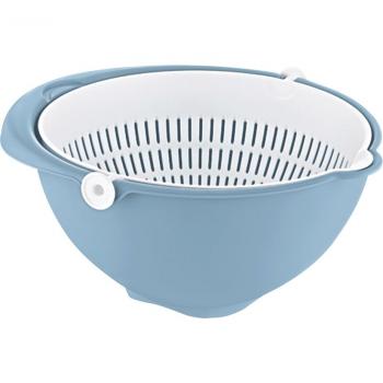 Ciotola con Colino Keeper Blu 2in1