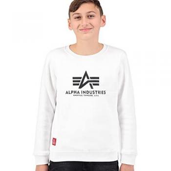 Alpha Industries Kid's Classic White Sweatshirt