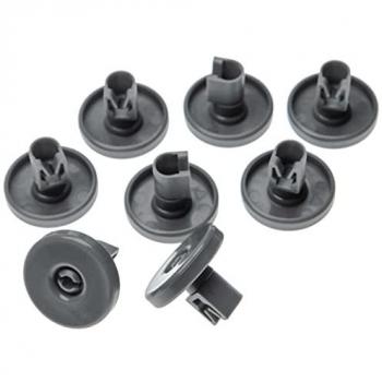 VHBW 8x Roulement pour Panier Inferior – Zanussi ZDS15001, ZDS104, ZDS100, ZDS1010, ZDS101 –