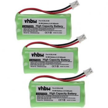 Vhbw 800mAh Replacement Batteries for Gigaset AL110 Duo/Trio