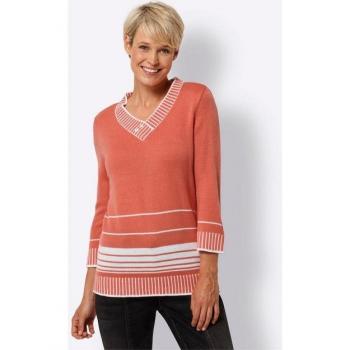 Mehrfarbiger Strickpullover für Damen