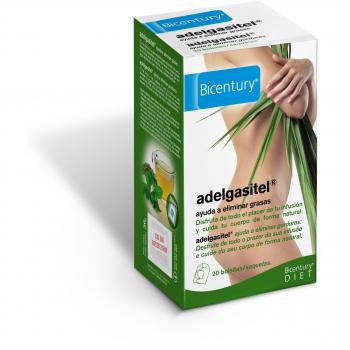 Bicentury Adelgasitel Infusion 20inf  Adelgasitel infusión para eliminación de grasas con hierbabuena, té verde y anís envase 20 bolsitas