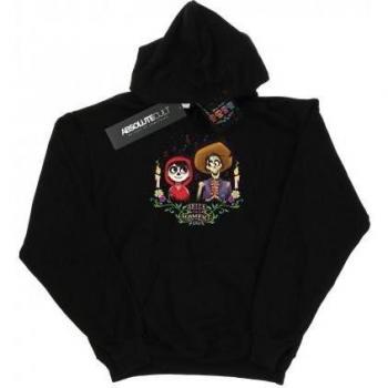 Grau‑Glitzer Coco & Hector – Disney Damen‑Pullover mit Kapuze