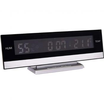 Climate‑Aware LED Alarm Clock (Panel, 25 cm)