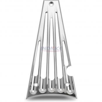 Chromed Aluminum Contrast Cut Frame Grill Cover for Street Glide FLHT FLHR FLHX FLTRX