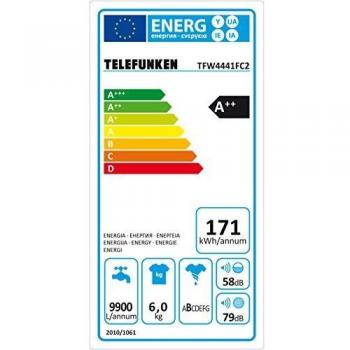 Telefunken TFW4541FC4 PowerWash 8 kg – A+++ 1400 U/min, Aqua‑Stop, LED‑Touchscreen