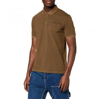 Napapijri Polo Elbas 3, Marron (Kangaroo Brown W051), X-Large