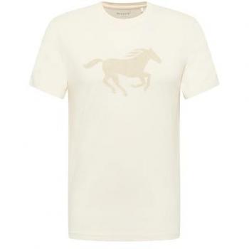 Abbigliamento Mustang Austin Beige T-Shirt Regular
