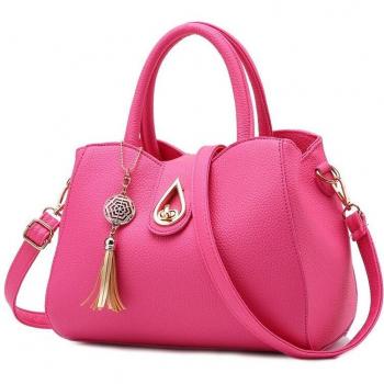 High Capacity Women’s Water Droplet Sequin Tassel Bag