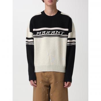 Isabel Marant Men's Black Knit Pullover M with Logo