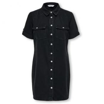 Nero Denim Abito Camicia ONLLISA