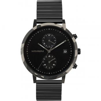 Watchpeople Uhren: Cosmo Camouflage Flex WP 051‑04 – Datumsanzeige & Dual-Time