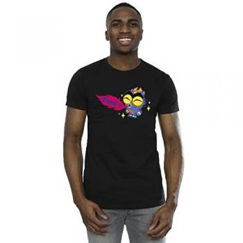 Disney Mens Big Hero 6 Baymax Fred Fired Up T-Shirt L zwart