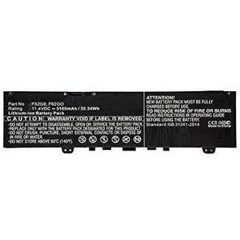 CoreParts Laptop Battery for dell 35Wh Li-Ion 11.4V 3100mAh, MICROBATTERY (35Wh Li-Ion 11.4V 3100mAh Black)