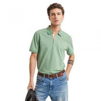 GANT Poloshirt Kontrast Piqué, Herren, Grün, M