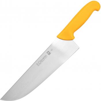 Cuchillo de Carnicería 27 cm Microban 3 Claveles Amarillo