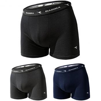 Set DIADORA 3 Pezzi Uomo SLIP BOXER Bianco / Nero / Assortito Varie Tag