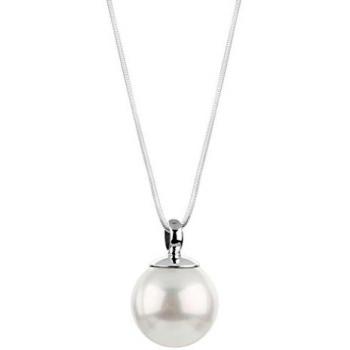Nenalina Perlenkette »Muschelkernperle Perlen-Anhänger Rund 925 Silber«