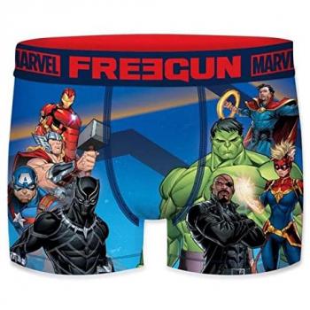 Boxer Homme Freegun en Microfibre – Bleu Ciel, Talla S