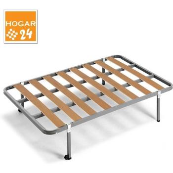 Somier Confort 105x200 con Patas Cuadradas y Ruedas