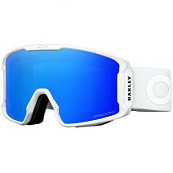 Masque de Ski Oakley Line Miner Mixte Adulte, Factory Pilot Whiteout/Prizm Sapphire Iridium