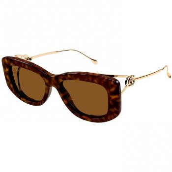 Gafas de sol Gucci GG1566S color marrón havana y amarillo
