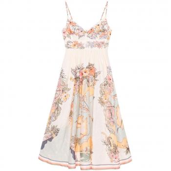 Beige Linen Midi Dress – Zimmermann 1774DRS253