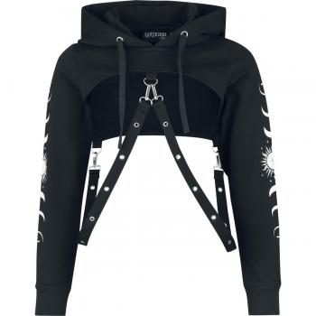Obsidian Chic Crop Hoodie S