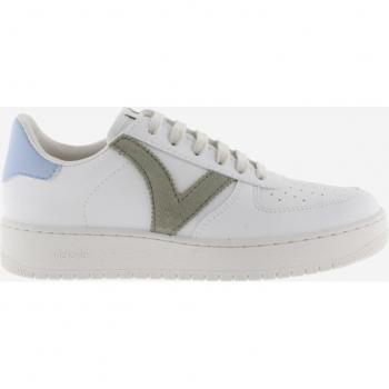 Baskets Victoria Madrid – Cuir Contraste, Blanc, 38