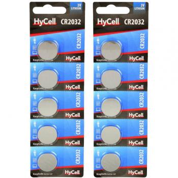 Lot de 10 piles CR2032 lithium 3 V Ansmann