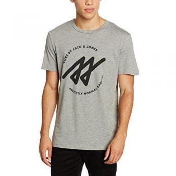 JACK & JONES JCOPULSE TEE SS CREWNECK, Camiseta Hombre, Gris