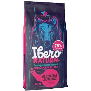 Ibero Natural Dog Medium Junior Vepřové & Jehněčí 3kg