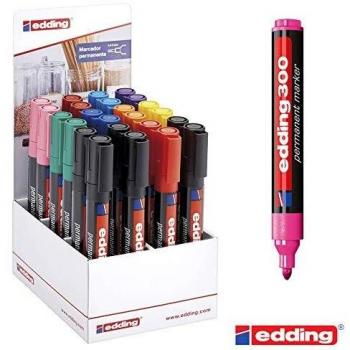 Edding expositor marcador permanente 300 surtidos -24u