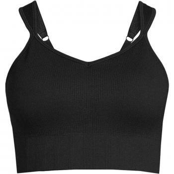 Sutiã Casall Preto, Seamless com Detalhe Ribado, Tamanho S