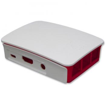 Couvercle blanc et rouge dédié au Raspberry Pi 3B